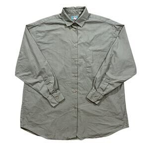 Album By Kenzo Womens Long Sleeve Button Up Shirt Tan Size Small